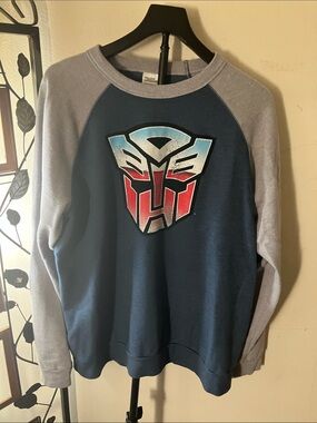 Hasbro Transformers Crewneck Sweatshirt - Navy & Light Gray